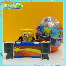 SpongeBob SquarePants 1pc Surprise Egg Featuring Popular Cartoon Characters Like And Squidward. Each Egg Contains A Mystery Gift, Including Random Collectible Character Figurines, Party Favors, Special "Golden Egg" Designs For Smash Games, And Fun Capsule Toys. (Assorted Styles) - Multicolor - View 11