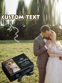Caja de regalo personalizada con cinta magnética, Caja de invitación personalizada para dama de honor, Caja de regalo para la novia, Caja "¿Quieres ser mi dama de honor?", Caja de regalo de boda - Multicolor - Ver 2