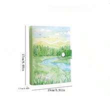 A6 Seasonal Song Collection Album, High-Quality Card Holder, Sticker Organizer, Suitable For Student, Idol Collecting, Journaling, Receipt Storage, Multifunctional - Silver-clad - View 3