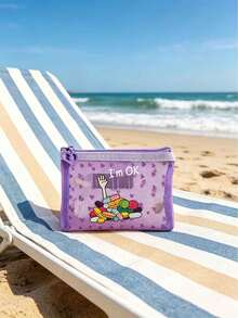 Petite pochette médicale portable en maille, imprimée avec un motif de design médical, peut être utilisée comme trousse de premiers soins, sac de rangement pour médicaments à l'extérieur et à la maison, sac organisateur de voyage, sac de maquillage, sac de rangement pour soins de la peau, sac de rangement pour huile à lèvres, également comme cadeau pour la fête des mères, cadeau d'anniversaire, sac de rangement pour la salle de bain, sac de toilette pour dortoir étudiant, ou cadeau pour l'épouse, la famille et les amis. - Multicolore - Voir 9