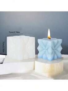 Molde de decoración de columna geométrica de yeso y resina para hacer velas a mano - Pilar - Ver 2