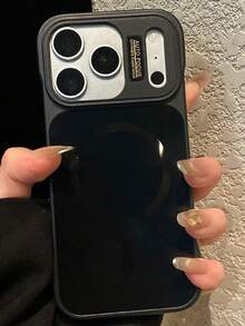 Ốp lưng điện thoại cao cấp AG Matte không viền, tản nhiệt, từ tính, tương thích với iPhone 17 Pro Max, 17 Pro, 17, 16 Pro Max, 16 Pro, 16, 15 Pro Max, 15 Pro Max, 15 Pro, 15, 14 Pro Max, 14 Pro, 14, 13 Pro Max, 13 Pro, 13, 12 Pro Max, 12 Pro, 12, 11 Series, hỗ trợ sạc không dây, chống rơi vỡ. - màu đen - Xem 4