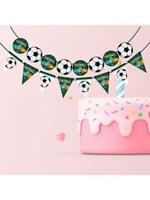 2pcs 2026 World Cup Theme Party Pennant Banners, Party Decorations, Football Triangular Flags Banners, World Cup Theme Party Decoration Banner Set, For Birthday Fan Party Scene Background Wall Decor, Event Celebration Supplies, Fan Cheering Banners - Multiple Styles - View 4