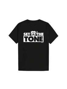 Shoresy Set The Tone T-Shirt 100% Cotton, Soft &amp; Comfortable Gift for Men - nero - Visualizzare 1