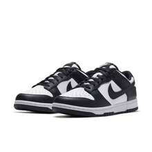 Nike Dunk "White/Black" 街頭感經典百搭皮革避震耐磨低筒休閒板鞋女款 - 黑與白 - 查看 5