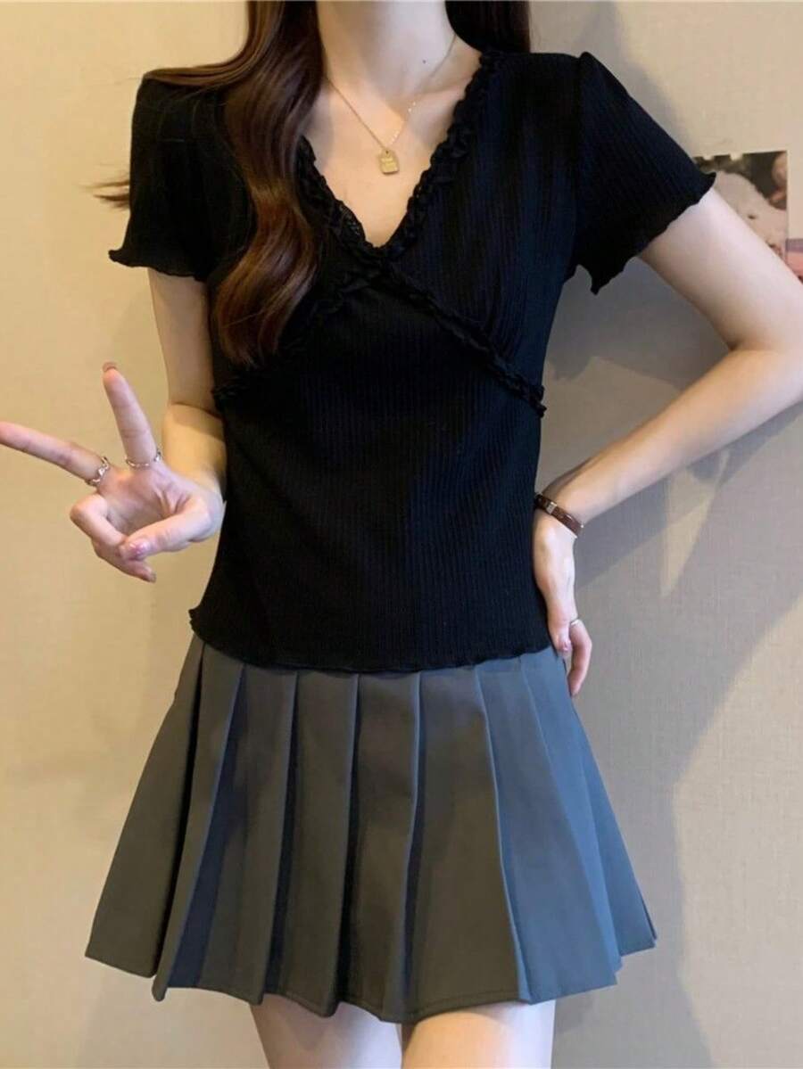 Women Tops - Black - View 1