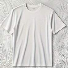 100% Cotton, 1 Piece. Women's Lemon Print T-Shirt, Fashion Design, Casual Summer Style, New Arrival, Comfortable, Breathable, Round Neck, Loose Fit, Perfect Gift. 100% Cotton Women's Simple Solid Color T-Shirt, Loose And Slim Fit Casual Short Sleeve - 白色的 - 查看 2