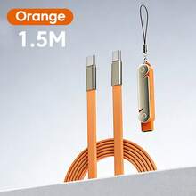 Olaf 15cm 240W Type-C 轉 Type-C 短快充線 6A PD3.1 USB-C 數據線，相容 iPhone 15 16 17 行動電源 - 彩色 - 查看 11