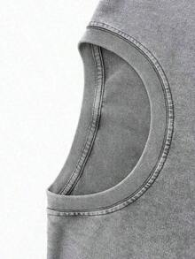 Ropa de hombre; Camisetas de verano; Camiseta con cuello redondo y estampado gráfico de Jesús "Yo soy la luz del mundo" con versículo bíblico para hombre. |     Tela suave |     Estilo Casua - Blanco - Ver 2