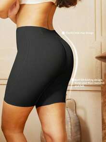 1 Piece Women's Seamless Waist Shaper, Christmas Dress Lingerie, Tummy Control And Slimming Panties, Bodysuit, Butt Enhancer Shapewear - 黑色 - 查看 7