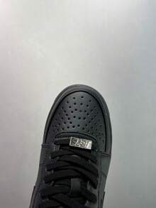 A BATHING APE Bape Casual Sneakers, Colorblock Star Logo Glossy Leisure Shoes - Black and Red Shark Collaboration - View 5