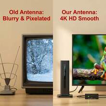 Digital HD TV Antenna Indoor, 4K 1080P Long Range, High-Quality Signal For Home Entertainment - Xem 10