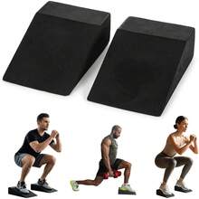 2pcs Yoga Slant Blocks, Suitable For Gym Squat Posture Correction Training/Yoga Balance Pose Auxiliary Practice/Post-Workout Muscle Recovery Stretching, Squat Weightlifting Calf Stretching Slant Board - Multicolor - View 9