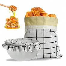 Beeswax Bread Bags For Homemade Bread And Bowl Cover Reusable Bread Baker Set Sourdough Bags - 1個蜂蠟袋 - 查看 1