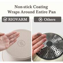 RIOVARM Induction Non Stick Frying Pan And Pot Set With Lids, Granite Cookware Set With Detachable Handles, Stackable Kitchen Cookware With Removable Handles, Camping Frying Pan Set - 查看 5