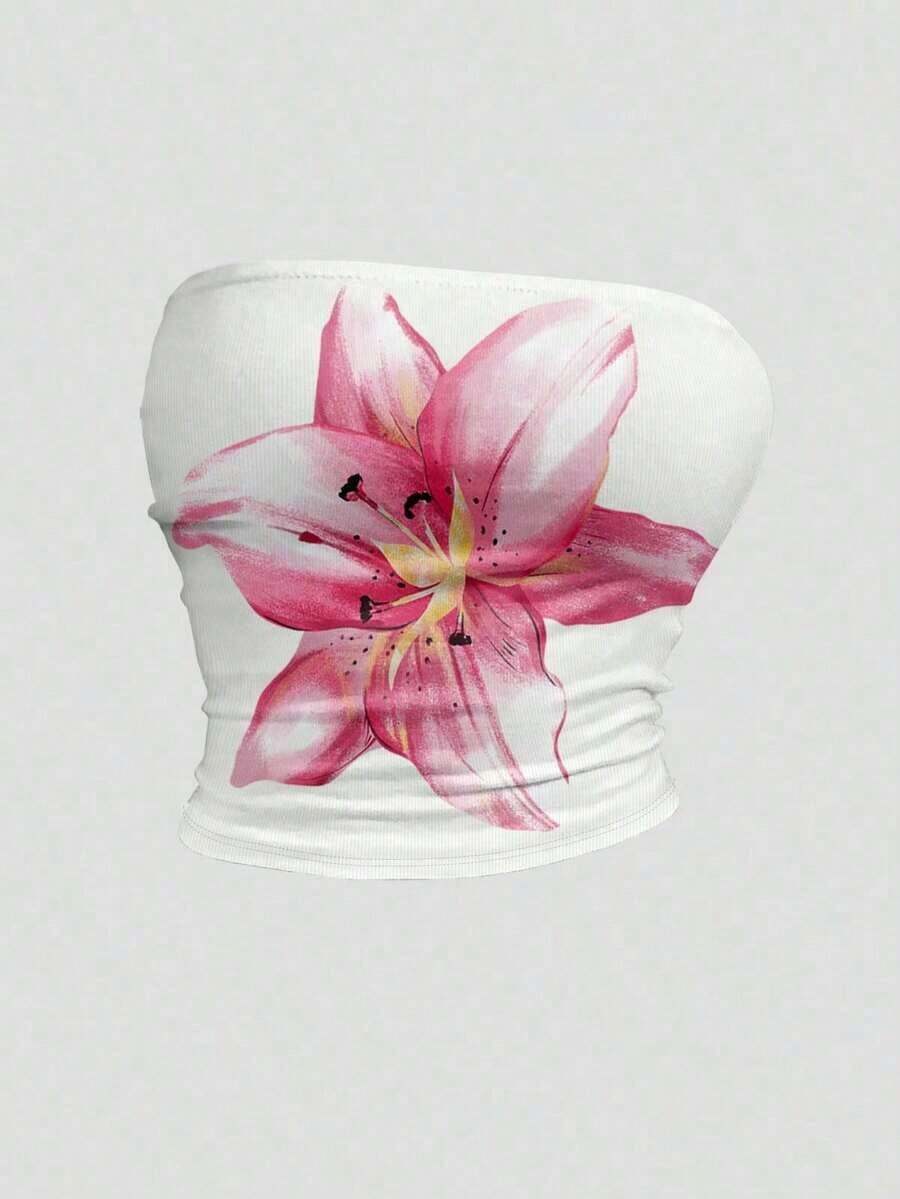 LUNE Blusa de mujer de talla grande de actual en verano, blusa de moda, blusa de ropa urbana, ropa urbana para mujer, blusa estampada, estilo Y2K - Multicolor 2 - Ver 1