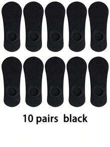 20/10/5/1 Pair Men's Invisible Socks - Casual Thin Boat Socks, Men's Socks, Women's Socks, Black Socks, White Socks, Flat Comfortable, Suitable For Daily Wear, Vacation, Outdoor Activities And Business Occasions - Office Casual Wear Shoes, Suitable For Summer, Short Socks, Men's Short Socks, Gift For Men, Father's Day Gift, Men's Gift - Multicolor - View 25