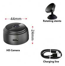 A9 Spy Camera With Voice And Image Recorder 6J8U - Black - View 4