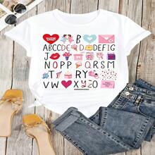Heartfelt Teacher Appreciation Graphic T-Shirt 100% Cotton Oversized Soft Breathable Casual Crewneck Short Sleeve Top Thank You Teacher Best Teacher Teacher's Day Educator Gift Cute Teachers Educators School Staff Gift Givers - 白色 - 查看 12