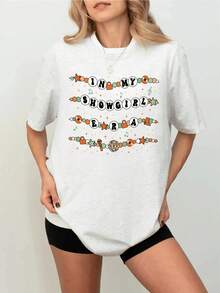 Show Girl T-Shirt With Friendship Bracelet, Show Girl Era T-Shirt, Show Girl T-Shirt, Gift For Fans Of The New Album 2025, Country Music T-Shirt - 白色 - 查看 6