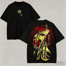 Escanor T-Shirt From The Seven Deadly Sins - A269 "Who Decided That?" Pride Sin Graphic Retro Heavy Unisex Anime Streetwear Gift For Fans - 藍色 - 查看 11