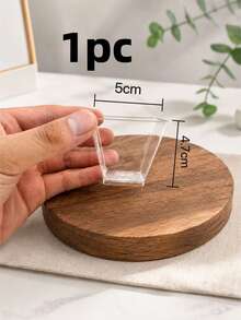 100/60 piezas Vasos de postre cuadrados de plástico transparente de 5 onzas, aptos para pudín, mousse y aperitivos, vasos sin tapa, vasos para pudín y gelatina, vasos de yogur multiusos para fiestas, ideales para mesas de postres, repostería en casa, fiestas y catering - transparente - Ver 11