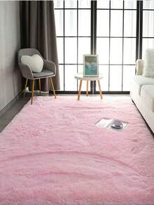 Alfombra de área grande y suave de estilo moderno, adecuada para dormitorio, sala de estar, dormitorio, decoración del hogar, esponjosa y mullida, cómoda en color blanco, se puede usar como alfombra decorativa - Rosa Pálido - Ver 11