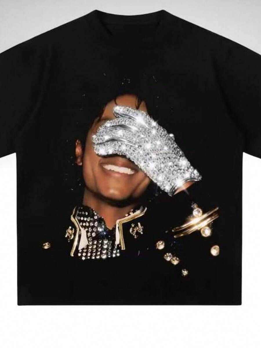 Camiseta retro con gráficos de Millennium: estilo ícono pop retro, blusas para mujer, playeras de mujer, tops de mujer, top, playeras, unisex. - Negro - Ver 1