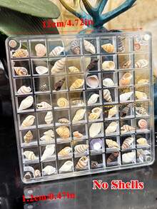 1pc Acrylic Magnetic Shell Display Box, 36/64/100 Slots Acrylic Shell Display Box, Multi-Functional Shell Display Box, Storage Display Box, Jewelry Box, Suitable For Decorative Storage Of Stars, Shells, Gems And Handicrafts, Suitable As Birthday Gift For Friends And Family - Multicolor - View 14