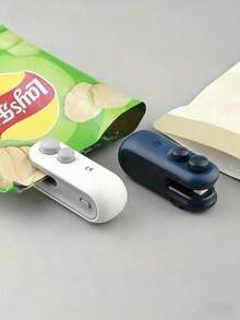 1 Food Packaging Bag Sealing Machine, Built-In Magnetic USB Rechargeable Battery, Portable Mini Heat Sealing Machine, Suitable For Picnics And Travel, Manual Plastic Bag Sealing Machine, Potato Chip Bag, Biscuit Bag, Snack Bag - Multicolor - View 11