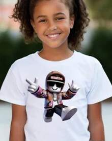 Patterned Printed Children's-ShirtsBlocky Game Character Print Kids-Shirt, Pixel Style Casual Tee, Gamer Graphic Short Sleeve Top,Game-Style Tops, Matching Family Sizes, K-, A Must-Have Fans, Cartoon Print-Shirts, ,Graphic Tees Teen Girls,Daddys Girl,Shirts Teen Girls,Family Matching Outfits,Big Shirt Boys,4th Of July Outfit Girl,Kids Shirts,,Boy Summer Outfits,,Energy,Men's-Shirts, Women's-Shirts, Children's Clothing - trắng - Xem 8