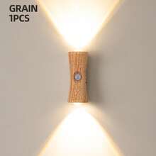 Smart LED Wall Light, 3-Color Adjustable, With Motion Sensor, Indoor Magnetic LED Sensor Wall Light, Battery Powered, Adjustable Color Temperature, USB Rechargeable Night Light, Wireless Magnetic Wall Light, Suitable For Hallway, Bathroom, Bedroom - Hourglass Design [Regular Version] - View 32