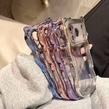 【人気商品】かわいい猫耳スマホケース、キラキラ光る春夏新作 韓国のかわいい新デザイン キティスマホケースiPhone17ケース 可愛い iPhone16ケース、耐衝撃性、対応機種ミニマリストピンク/ホワイト/パープル スマホケースiPhone17 Pro / 16 Pro Max / 15 Pro / 14 / 13スマホケース - ピンク - チェックする 3