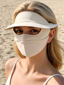 Masker Pelindung Matahari Wajah Penuh untuk Wanita di Luar Ruangan, Masker Wajah untuk Bersepeda di Musim Panas, Masker Pelindung Matahari untuk Olahraga dan Perjalanan di Luar Ruangan - A - View 9