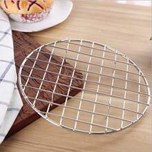 Durable Hornear barbacoa redondo de acero inoxidable rack vaporera de alimentos de multiuso Wire//Baking/vapor rack de cocción/Stand con patas - como en la imagen - Ver 3