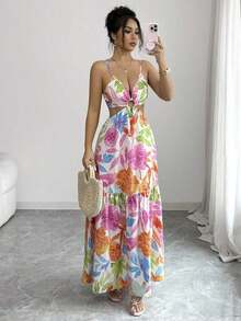 Women Midi Dresses - Multicolor 4 - View 5
