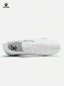 KELME 男士足球鞋，Jidian 5.0 中档 MG 专业比赛短钉鞋，成人日常训练鞋 - 白彩藍 - 查看 5