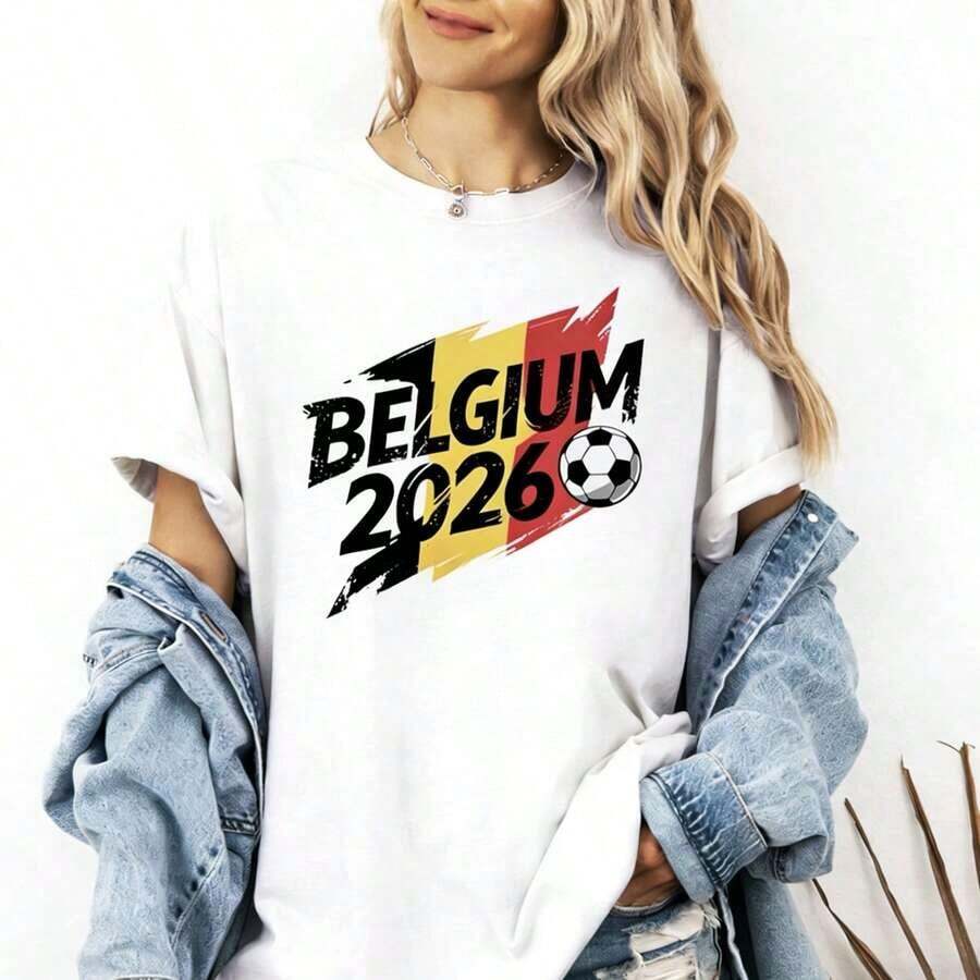 France 2026 Supporter T-Shirt, Football Fan T-Shirt With French Flag, 2026 World Cup Supporter Shirt, Gift For The French National Team. Women's T-Shirts - 白色 5 - 查看 1