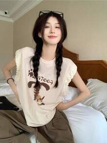 Women Tops - Apricot - View 4