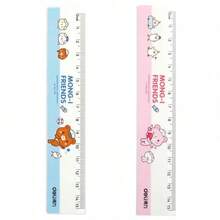 Thước kẻ trong suốt 15cm có vạch sóng, thước nhựa phù hợp cho học sinh tiểu học và trẻ em, thước kẻ 20cm - cái thước kẻ - Xem 11