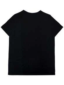 Camiseta de Mujer Estampada con Pájaro Urraca Australiana, Cómoda y Versátil, Manga Corta Casual - Negro - Ver 2
