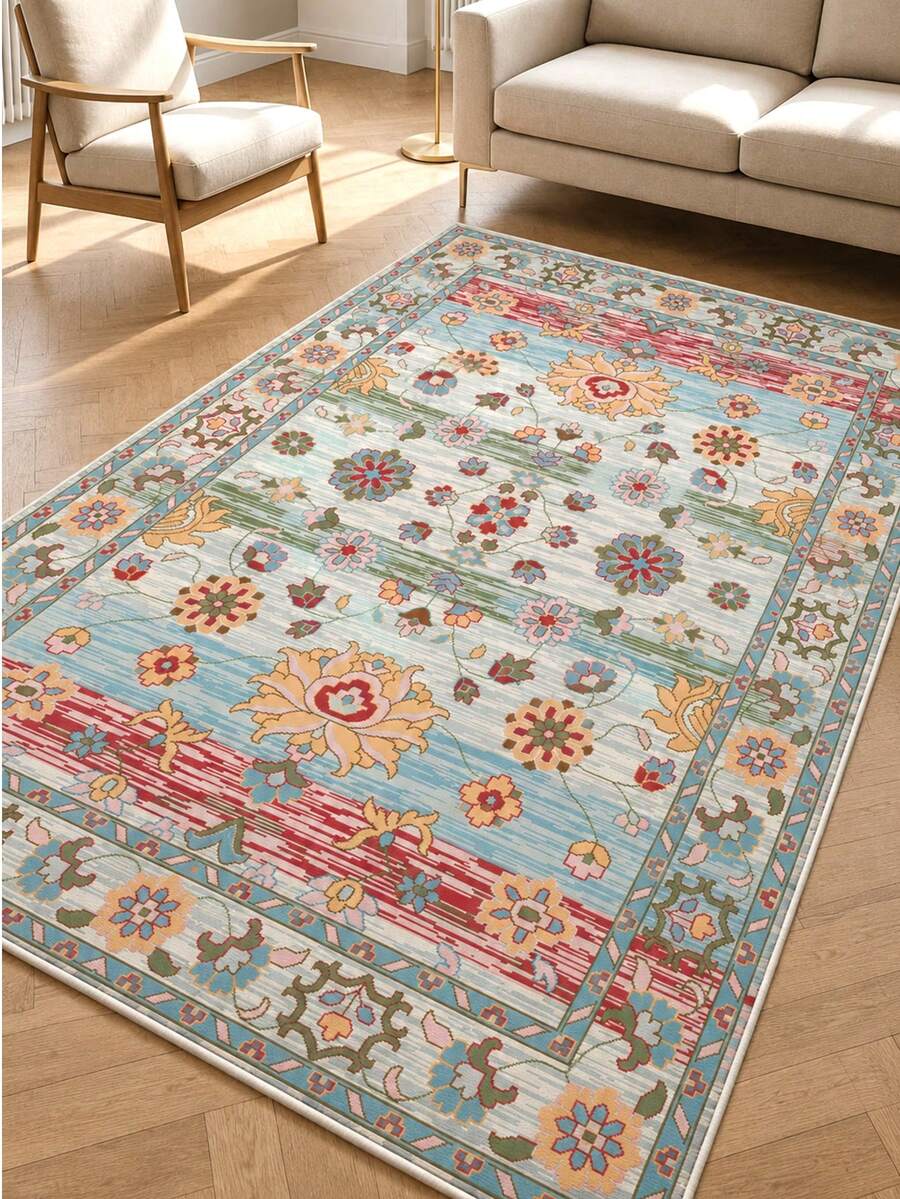 Modern Non-Slip Kitchen Runner Rug, Washable Minimalist Floor Mat for Home Decor, Bedroom, Livingroom Rug, Made in Turkiye 80x200 cm, 80x300 cm,100x200 cm, 120x180 cm - 薑黃 - 查看 1