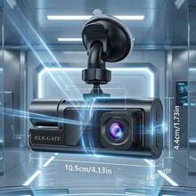 DVR Camera (Front + Indoor) With 2.0" Compact Screen, IR Night Vision With 3 Cameras - A - View 6
