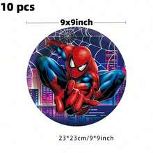 Hasbro Superhero Children's Birthday Party Decorations, Includes Banner, Paper Plates, Napkins, Tablecloth, Utensils And Other Party Decor Items - Multicolor - View 15
