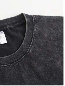 Tops de Verano 2026: Camiseta Gris Retro Lavada con Estampado a Doble Cara (Camiseta de Algodón Puro de 230g) con Diseño Gráfico Cristiano "La Maternidad es Trabajo de Reino" y Proverbios 31:25-27 y Diseño Floral, Camiseta Cómoda y a la Moda, Estilo Urbano, Camisetas de Algodón Holgadas y Cómodas, Camiseta con Cuello Redondo Estampada Y2K para Mujer, Vacaciones, Primavera, Festival, Camisetas Gráficas. - Negro - Ver 2