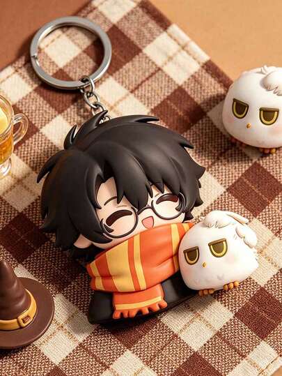  Móc khóa Harry Potter, thiết kế chibi Harry & Hedwig dễ thương, phụ kiện bền chắc cho chìa khóa, túi xách & ba lô, thêm chút phép thuật vào những vật dụng thiết yếu hàng ngày của bạn với chiếc móc khóa acrylic Harry Potter quyến rũ này, được thiết kế vừa thời trang vừa tiện dụng.