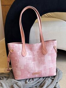 Large Capacity Handbag For Women, New Arrival Minimalist Commuter Shoulder Tote Bag - Multicolor - View 5