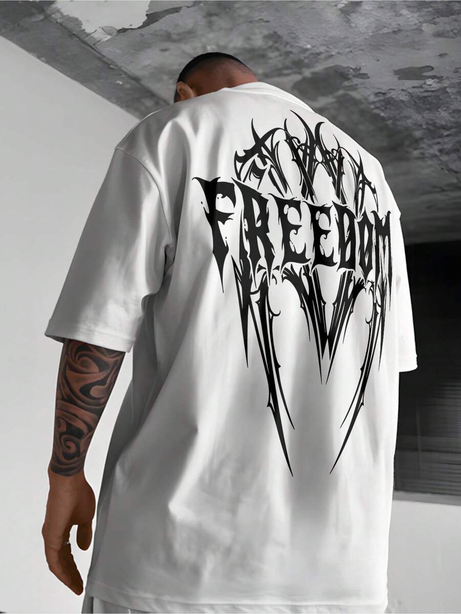 Men's T-Shirts For Spring And Summer - 白色 - 查看 1