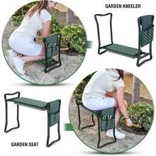 Foldable Garden Kneeler And Seat With EVA Foam Pad, Protects Knees And Clothes From Dirt, Sturdy Lightweight Stool Bench, Includes Free Tool Pouch - Default - View 8