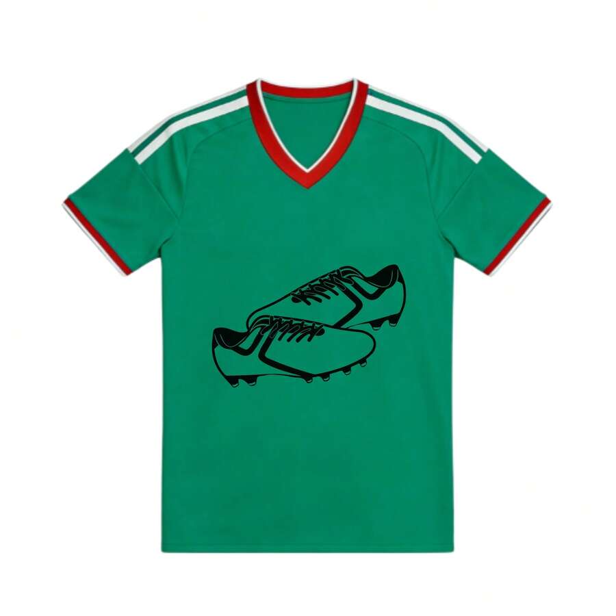 Soccer Jersey Print Design For Soccer Shoes - Multicolor - View 1